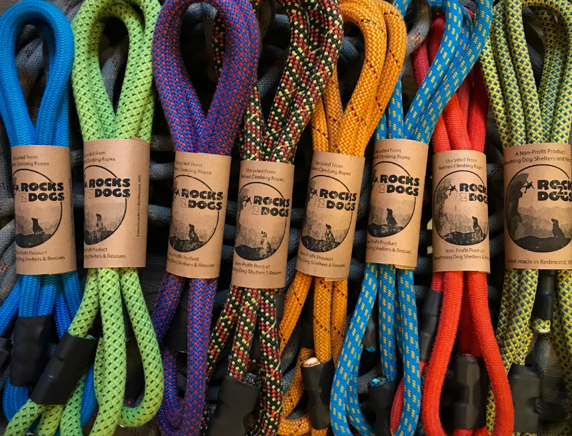 Upcycled dog leashes
